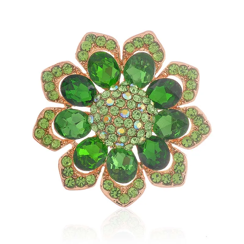FLOWER BROOCH PERIDOT ( 1582 PERI ) made by Oh My Jewelry