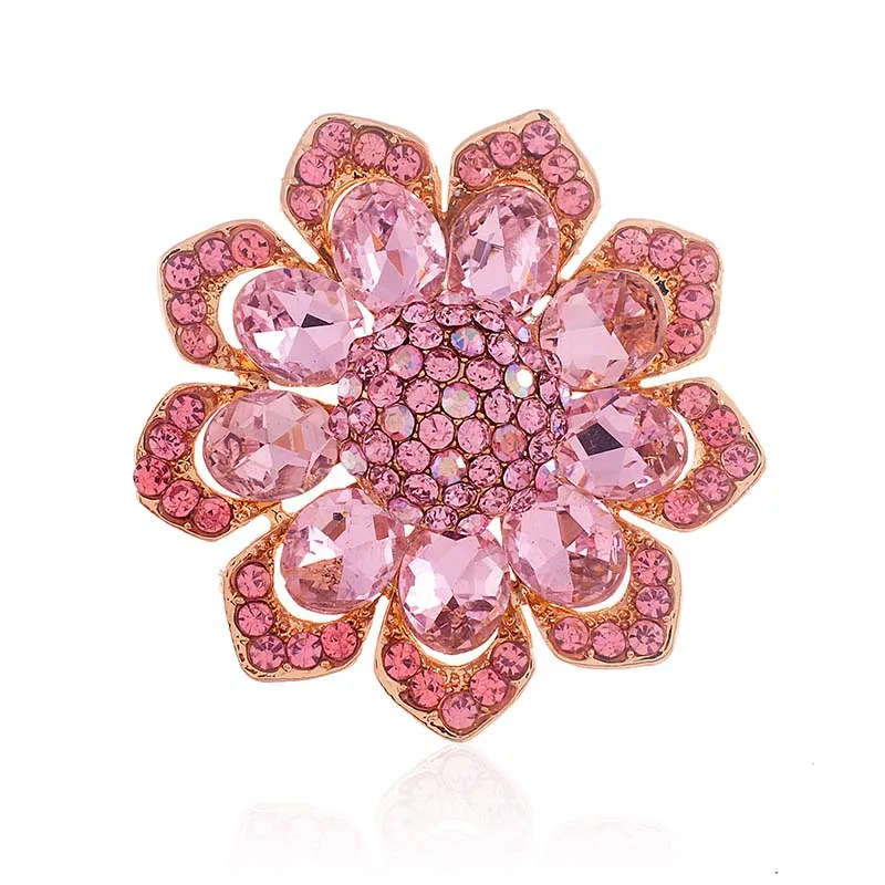 FLOWER BROOCH PINK ( 1582 PK ) made by Oh My Jewelry