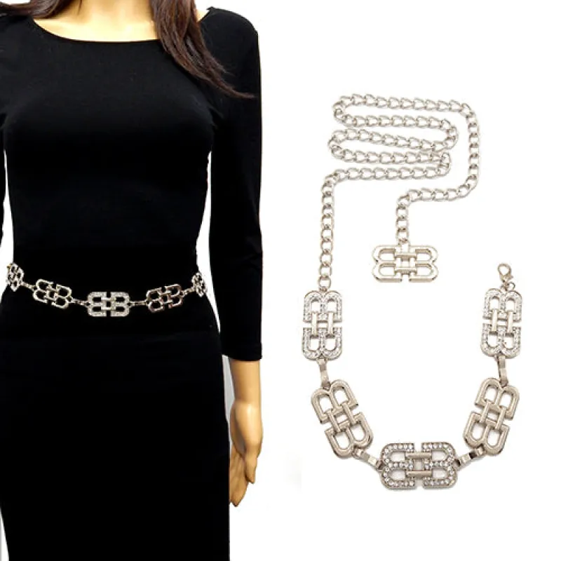 SILVER CHAIN BELT ( 2076 RDCLR ) made by Oh My Jewelry