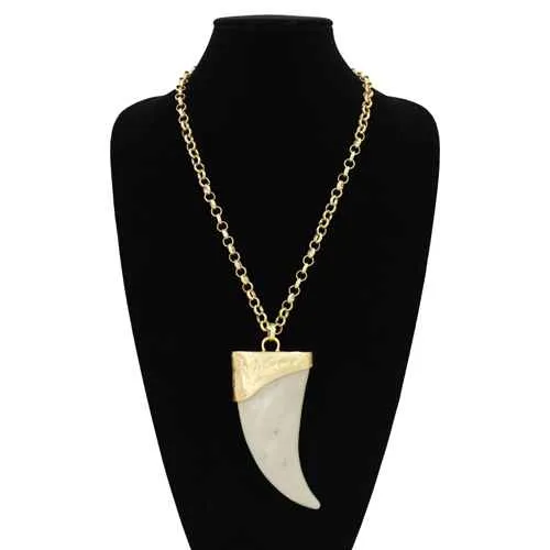 GOLD CREAM NECKLACE ( 2280 GDIV ) sold by Oh My Jewelry