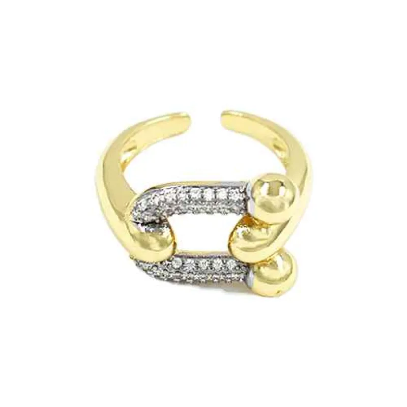 GOLD RING ( 2098 GD ) made by Oh My Jewelry