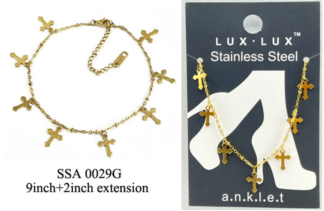 STAINLESS STEEL ANKLET ( 0029 G ) made by Oh My Jewelry