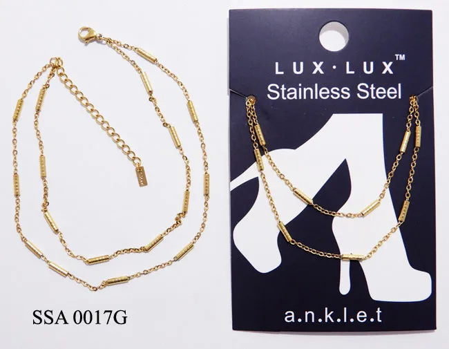 STAINLESS STEEL ANKLET ( 0017 G ) sold by Oh My Jewelry