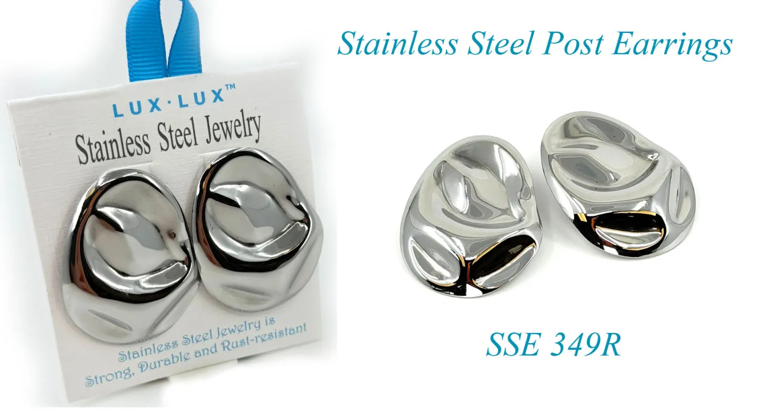 STAINLESS STEEL EARRINGS ( 349 R ) made by Oh My Jewelry