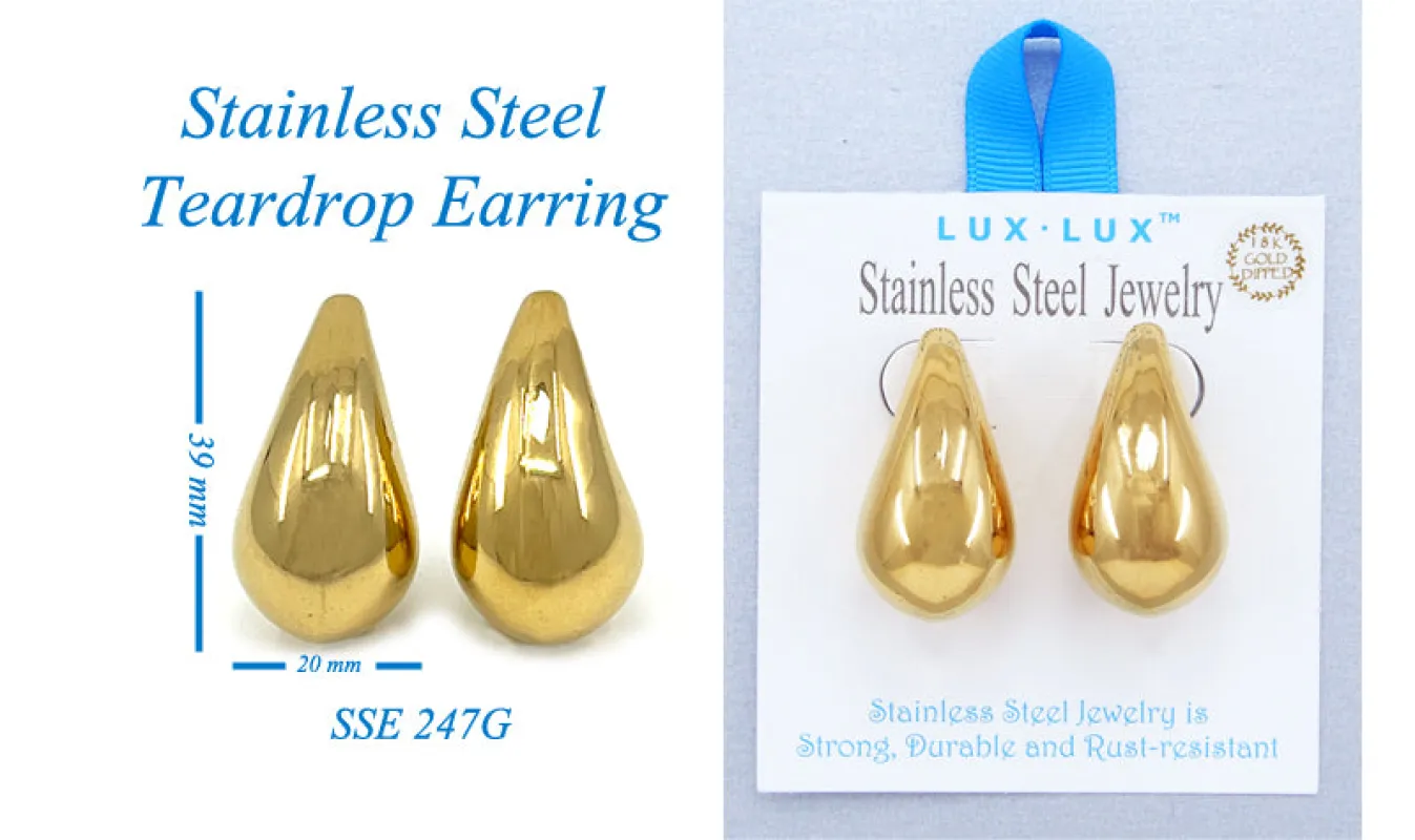 STAINLESS STEEL EARRINGS ( 247 G ) made by Oh My Jewelry