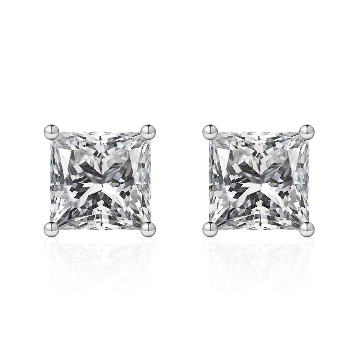 10mm SILVER CZ CUBIC ZIRCONIA STUD EARRINGS ( 0003 10 ) sold by Oh My Jewelry