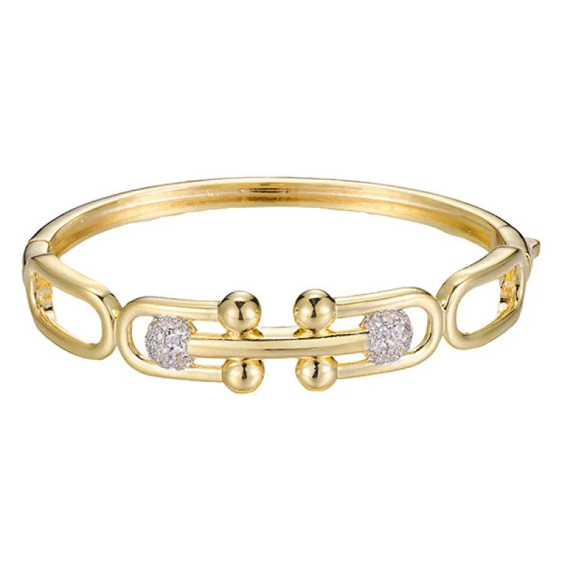GOLD BANGLE ( 10089 G ) made by Oh My Jewelry