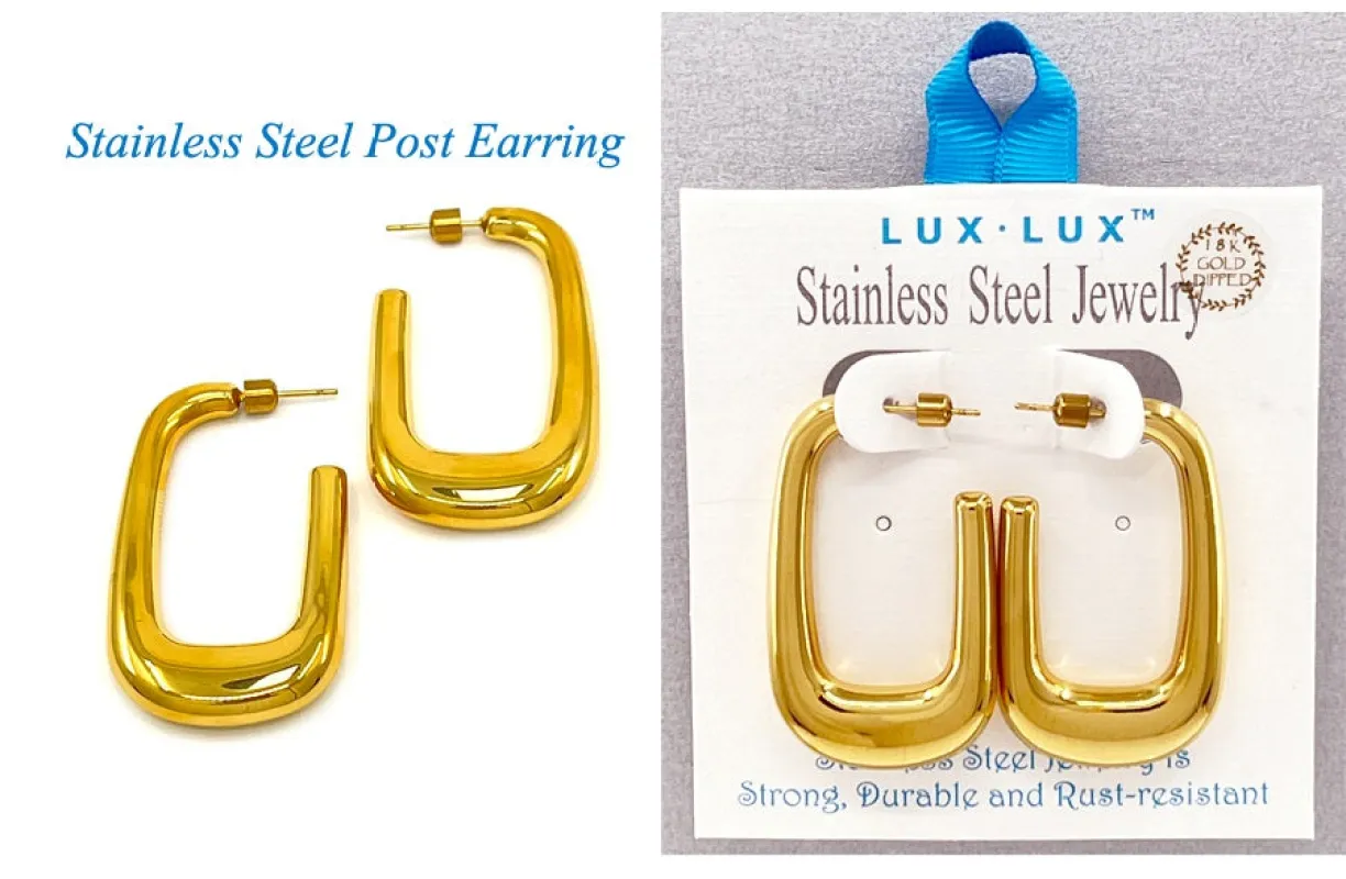 STAINLESS STEEL EARRINGS ( 266 G ) made by Oh My Jewelry