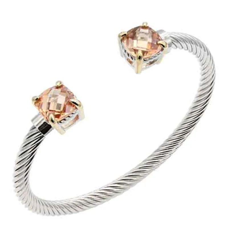 SILVER GOLD CUFF BANGLE ( 720 TP ) made by Oh My Jewelry