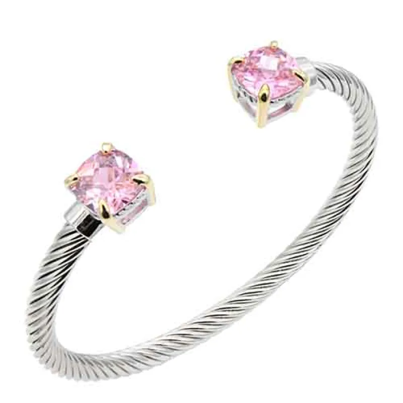 SILVER GOLD CUFF BANGLE ( 720 PK ) made by Oh My Jewelry