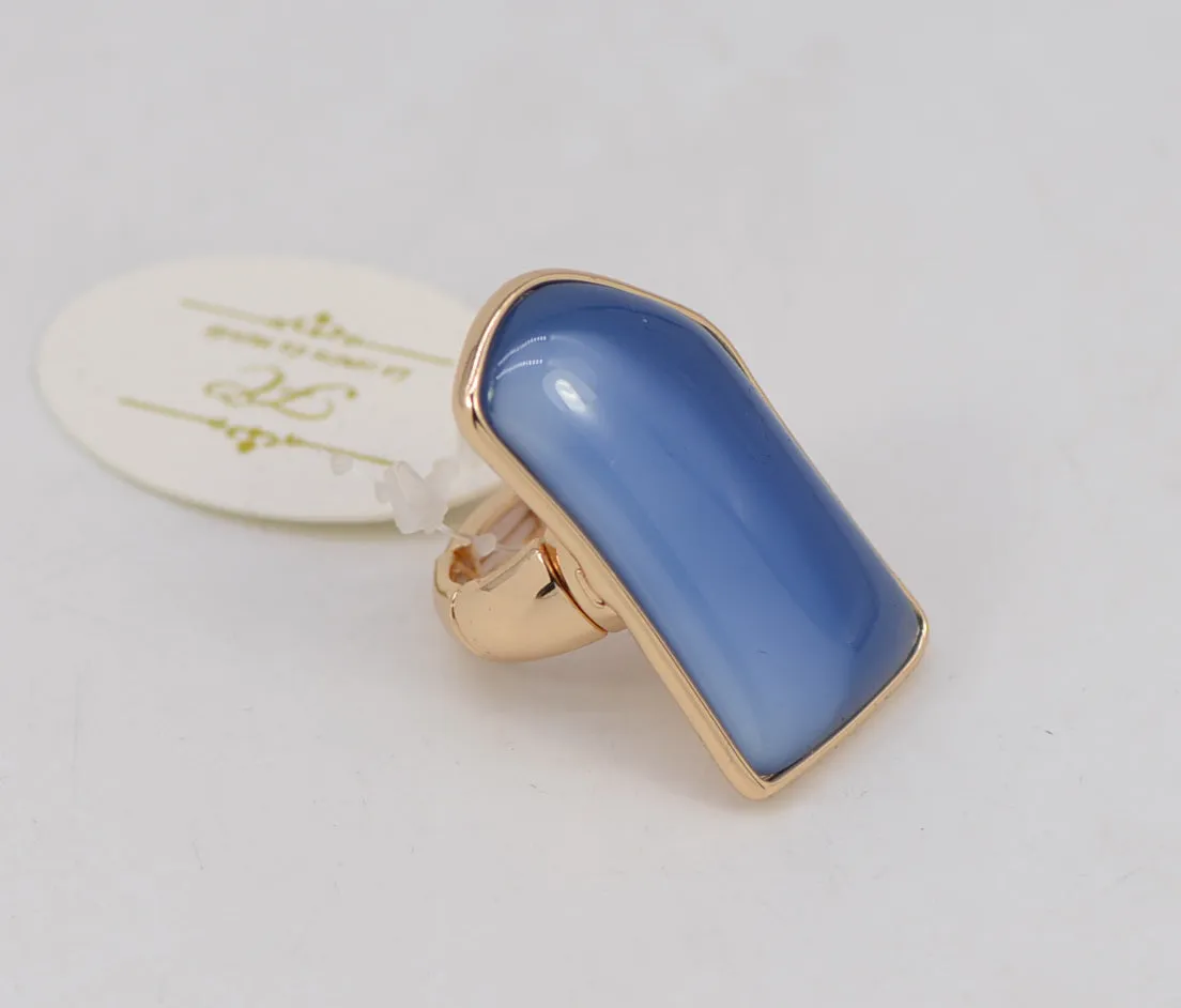 GOLD BLUE RING ( 1060 GLBLU ) sold by Oh My Jewelry