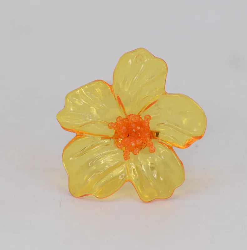 FLOWER BROOCH ( 1088 YEL ) made by Fiesta