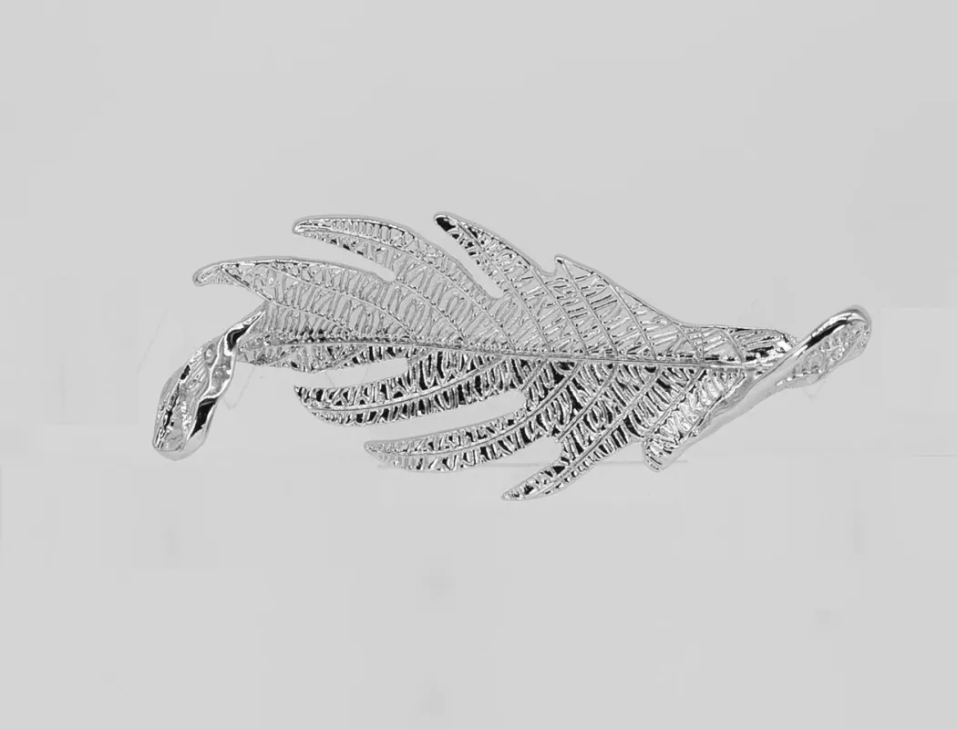 METAL LEAF BROOCH ( 1064 SIL ) made by Fiesta