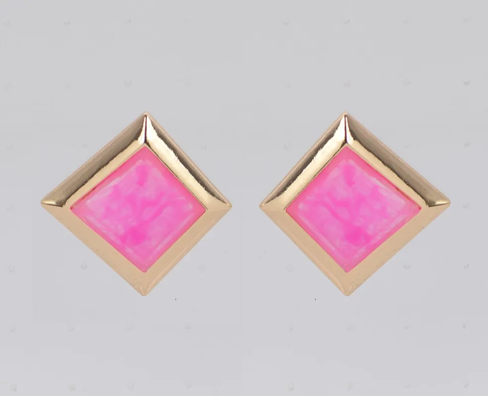GOLD FUCHSIA EARRINGS ( 7005 GLFUS ) made by Fiesta