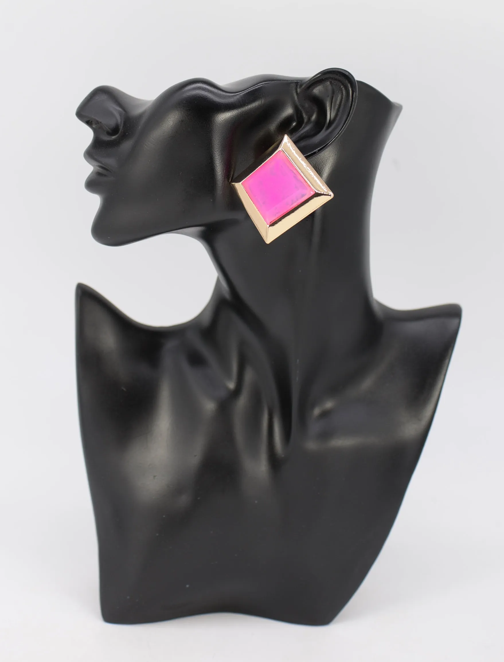 GOLD AQUA EARRINGS ( 7005 GLAQA ) sold by Oh My Jewelry product image thumbnail 2