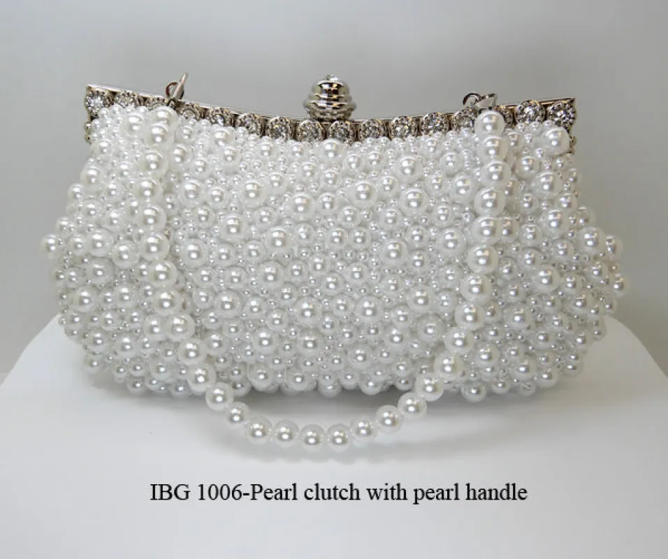 PEARL CLUTCH BAG ( 1006 ) made by Oh My Jewelry