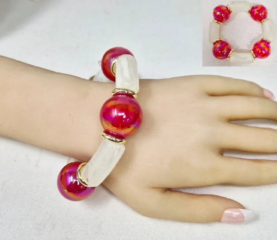 BALL STRETCH BRACELET ( 20065 GRD ) made by Oh My Jewelry