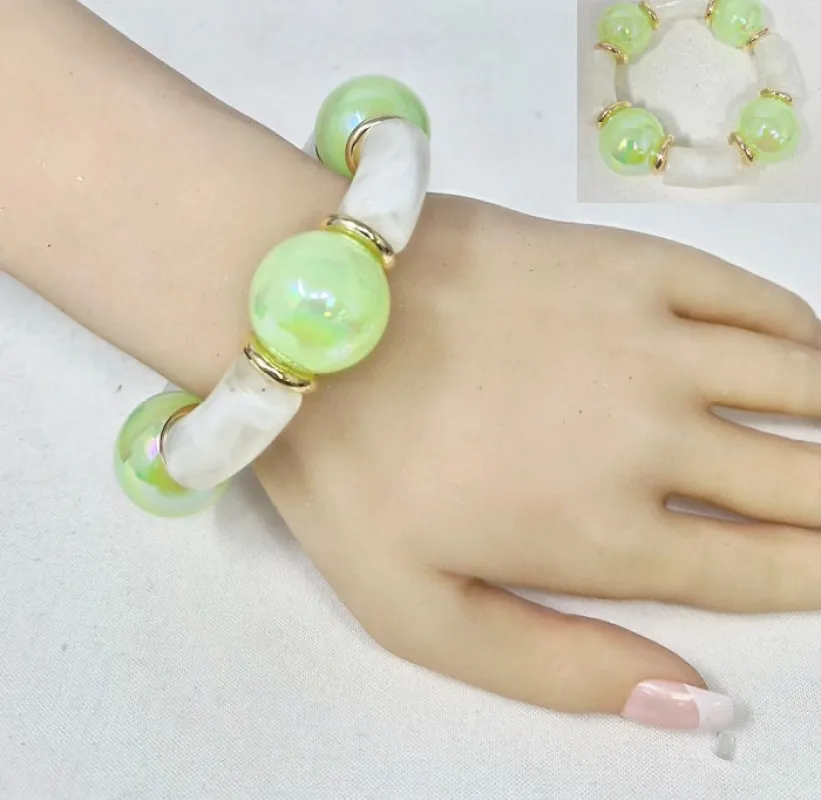 BALL STRETCH BRACELET ( 20065 GGR ) made by Oh My Jewelry