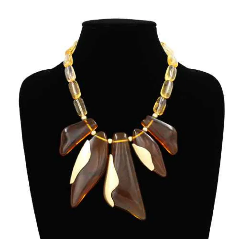 TWO TONED NECKLACE ( 2279 GDTT ) made by Oh My Jewelry