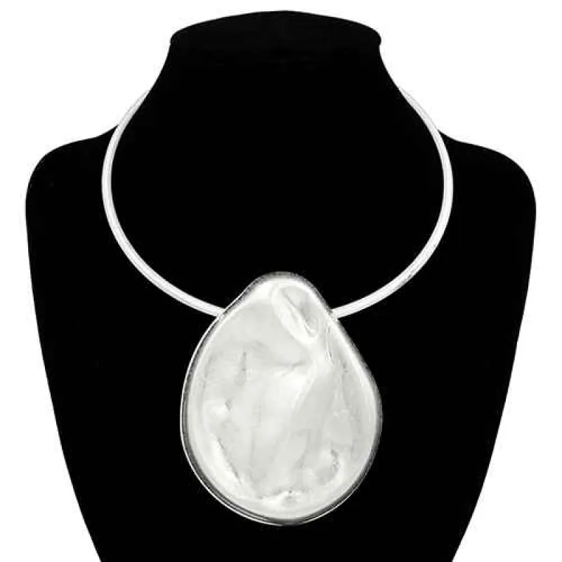 SILVER CHOKER NECKLACE ( 2065 RD ) made by Oh My Jewelry