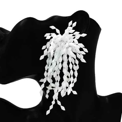WHITE EARRINGS ( 2872 WT ) sold by Oh My Jewelry