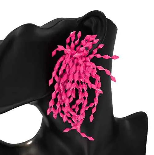 PINK EARRINGS ( 2872 PK ) sold by Oh My Jewelry