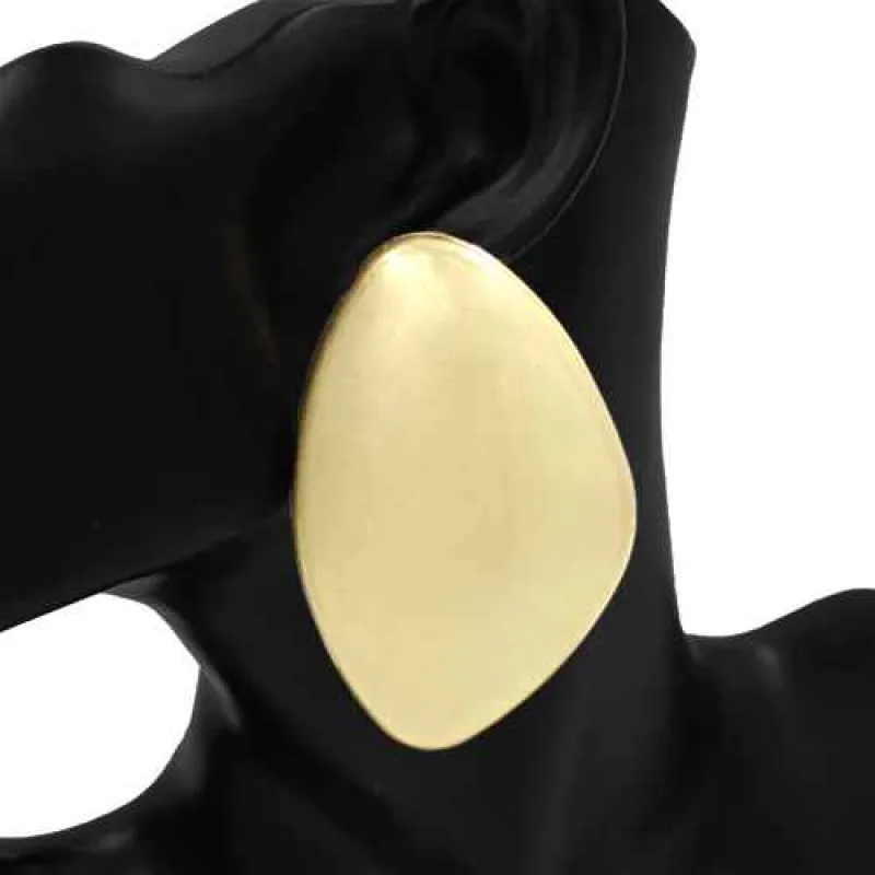 GOLD METAL EARRINGS ( 1164 GD ) made by Oh My Jewelry