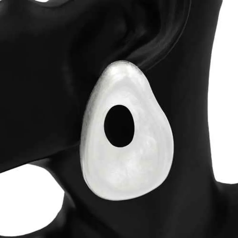 SILVER METAL EARRINGS ( 1163 SV ) made by Oh My Jewelry