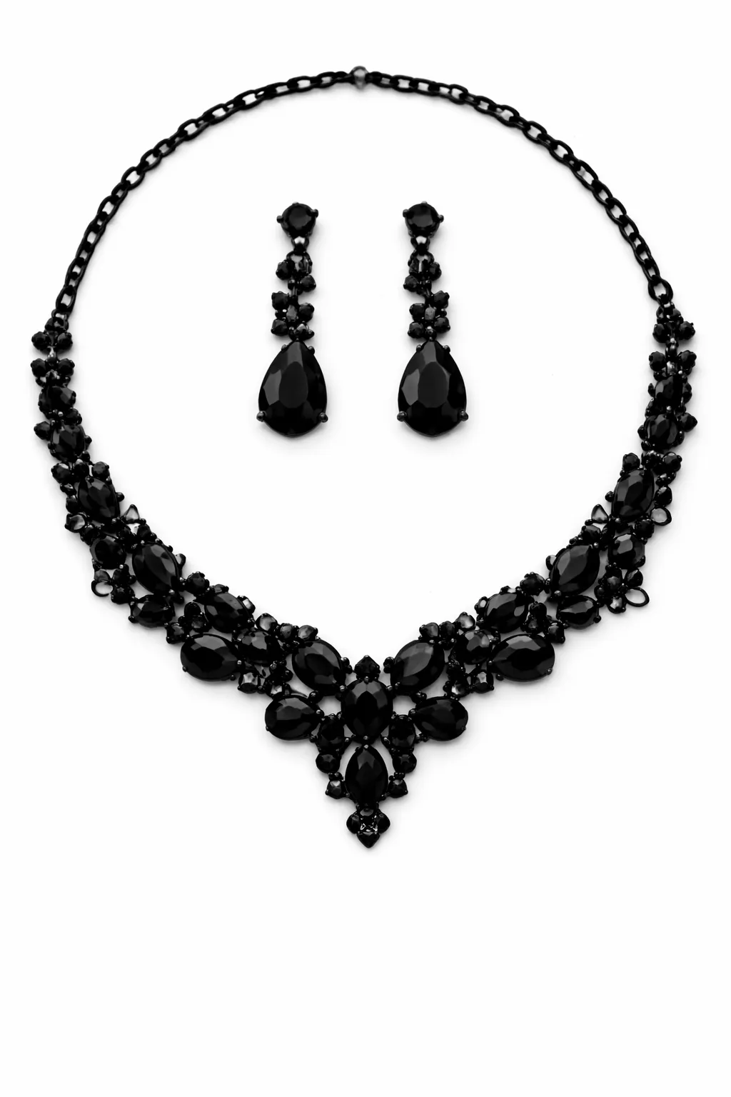 BLACK NECKLACE SET ( 364 JJT ) sold by Oh My Jewelry