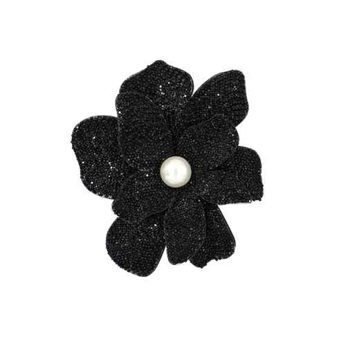 FLOWER BROOCH ( 2222 BK ) sold by Oh My Jewelry