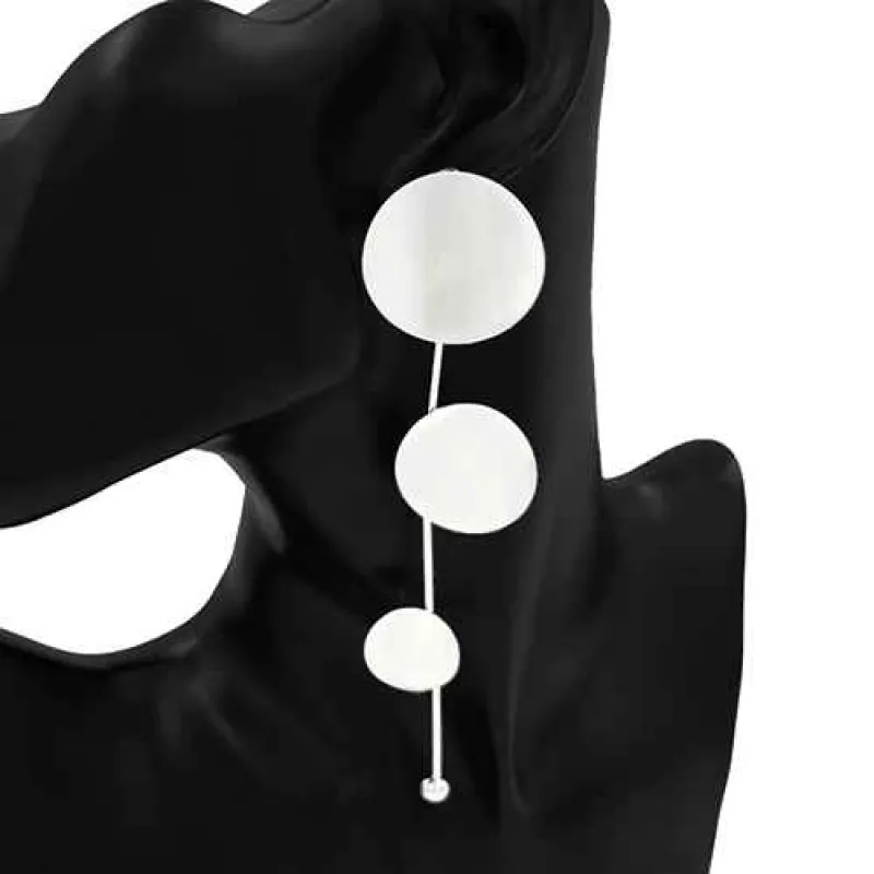 SILVER FASHION EARRINGS ( 1066 RD ) made by Oh My Jewelry