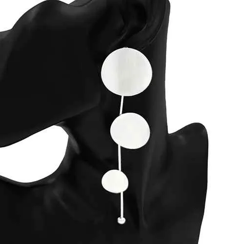 SILVER FASHION EARRINGS ( 1066 RD ) sold by Oh My Jewelry