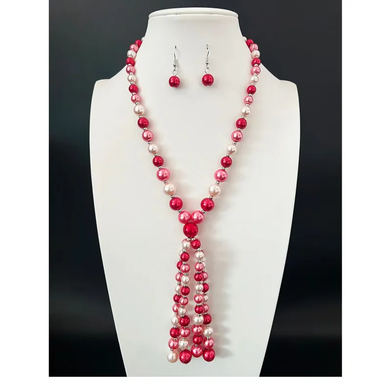 PEARL NECKLACE SET ( 1541 PKMX ) made by Oh My Jewelry