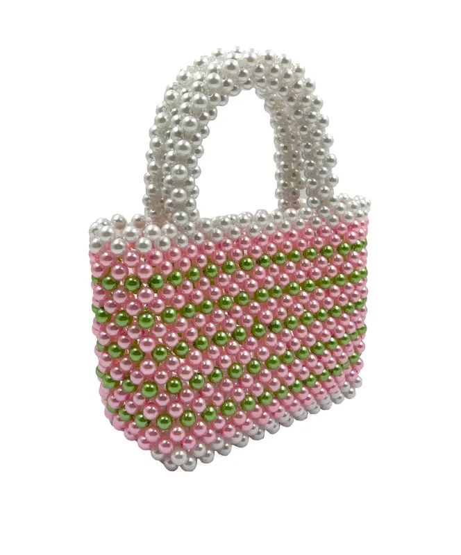 PINK GREEN PEARL BAG ( 0094 WHPG ) made by Oh My Jewelry