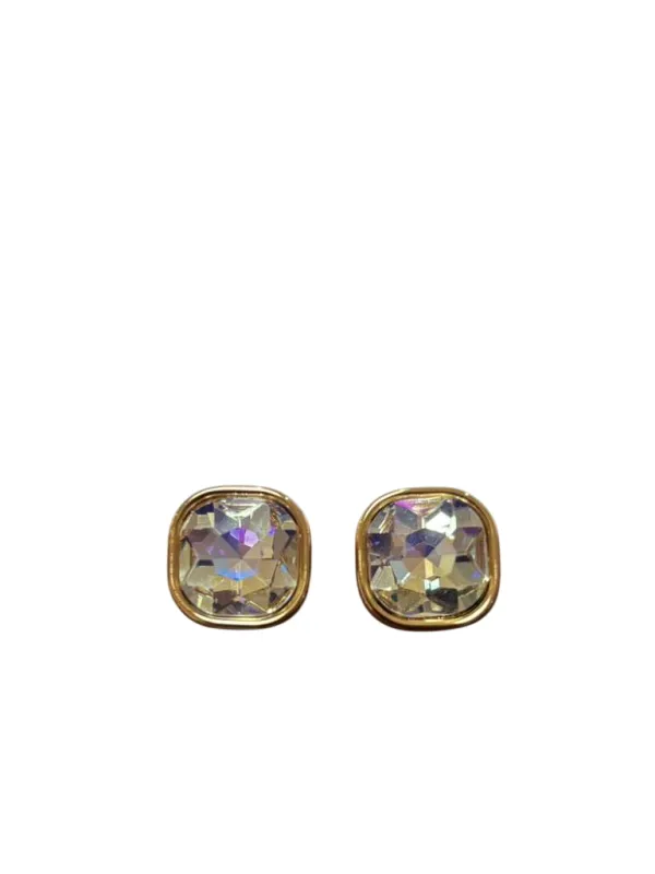 CRYSTAL CLIP ON EARRINGS ( 43 CG100 ) made by Oh My Jewelry