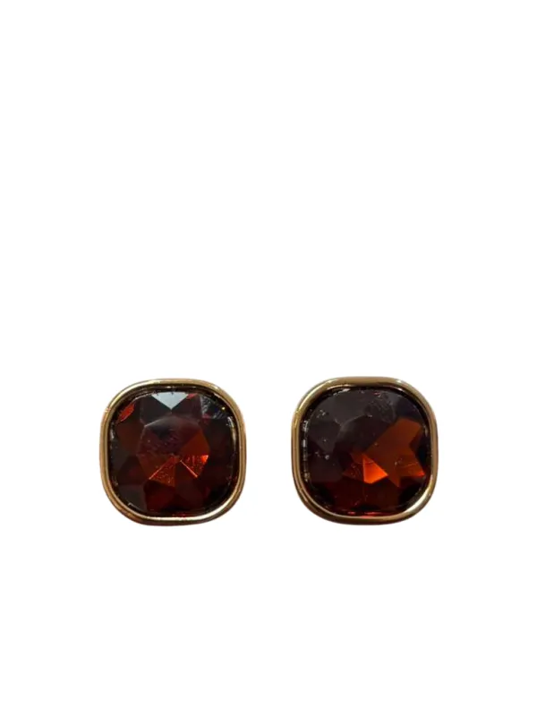 CRYSTAL CLIP ON EARRINGS ( 43 CG07 ) made by Oh My Jewelry