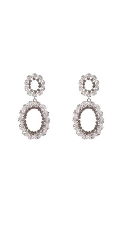 CZ EARRINGS ( 11334 CZCLSV ) made by Oh My Jewelry