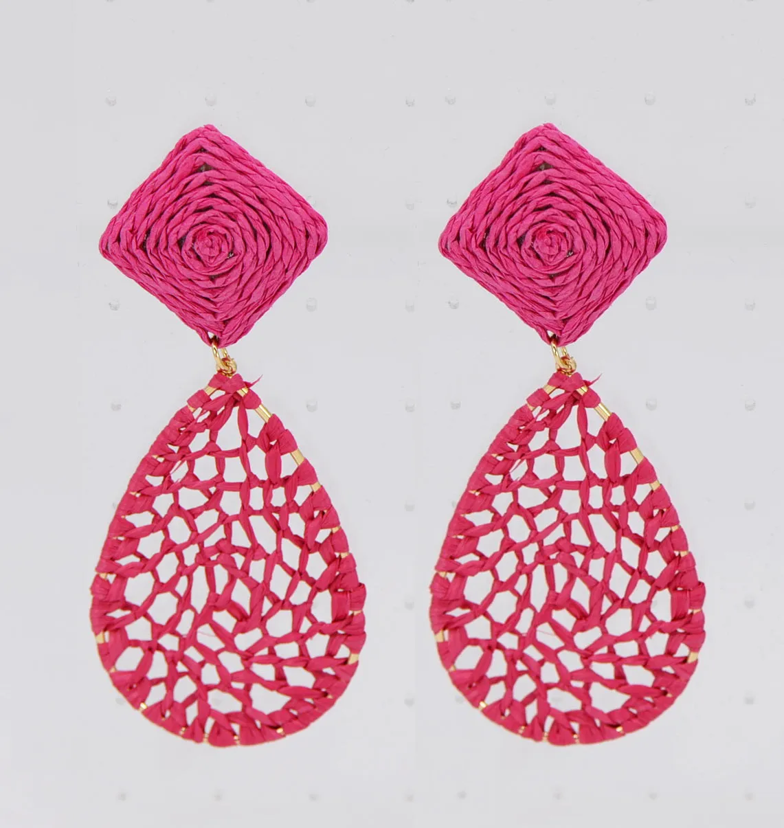 FUCHSIA EARRINGS ( 2610 FUS ) sold by Oh My Jewelry