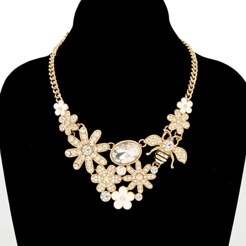GOLD NECKLACE ( 3758 GDCLR ) made by Oh My Jewelry