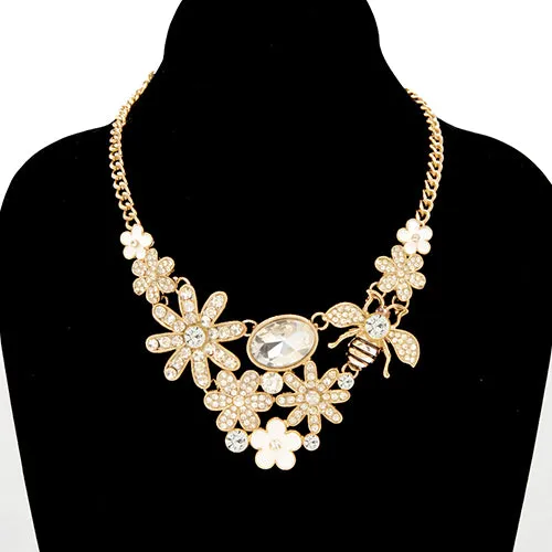 GOLD NECKLACE ( 3758 GDCLR ) sold by Oh My Jewelry