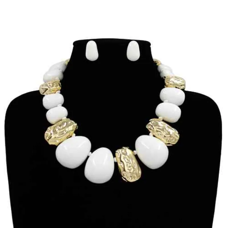 NECKLACE SET ( 2264 WT ) made by Oh My Jewelry