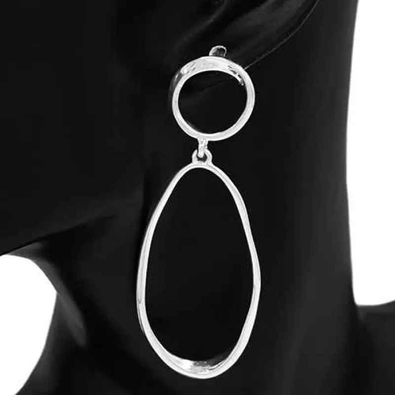 SILVER EARRINGS ( 4562 RD ) made by Oh My Jewelry