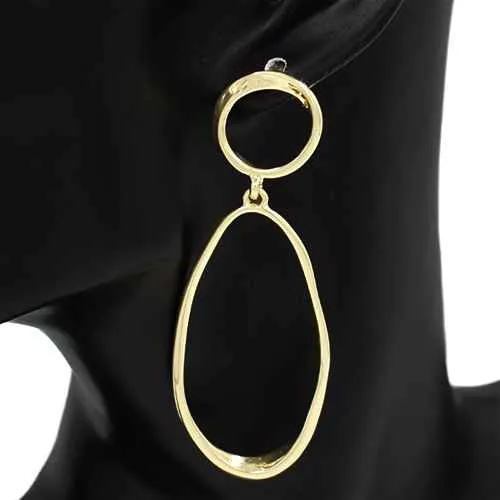 GOLD EARRINGS ( 4562 GD ) sold by Oh My Jewelry