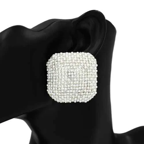 SQUARE EARRINGS ( 1216 GDCRM ) sold by Oh My Jewelry