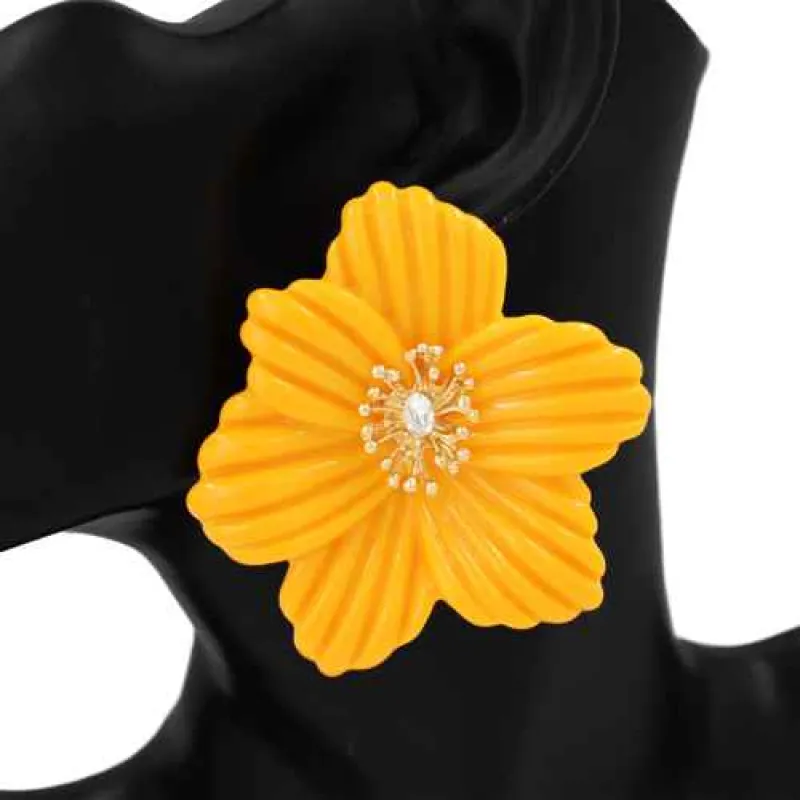 FLOWER EARRINGS ( 1131 GDMUS ) made by Oh My Jewelry