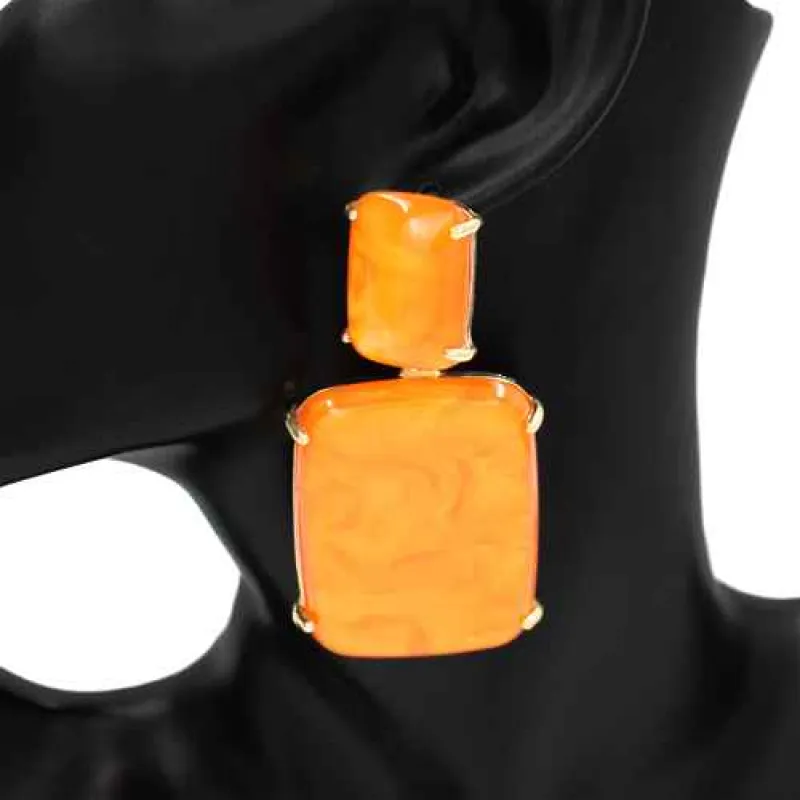 ACRYLIC EARRINGS ( 1117 OR ) made by Oh My Jewelry