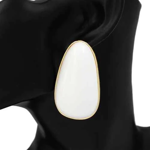 WHITE STONE EARRINGS ( 1110 WT ) sold by Oh My Jewelry
