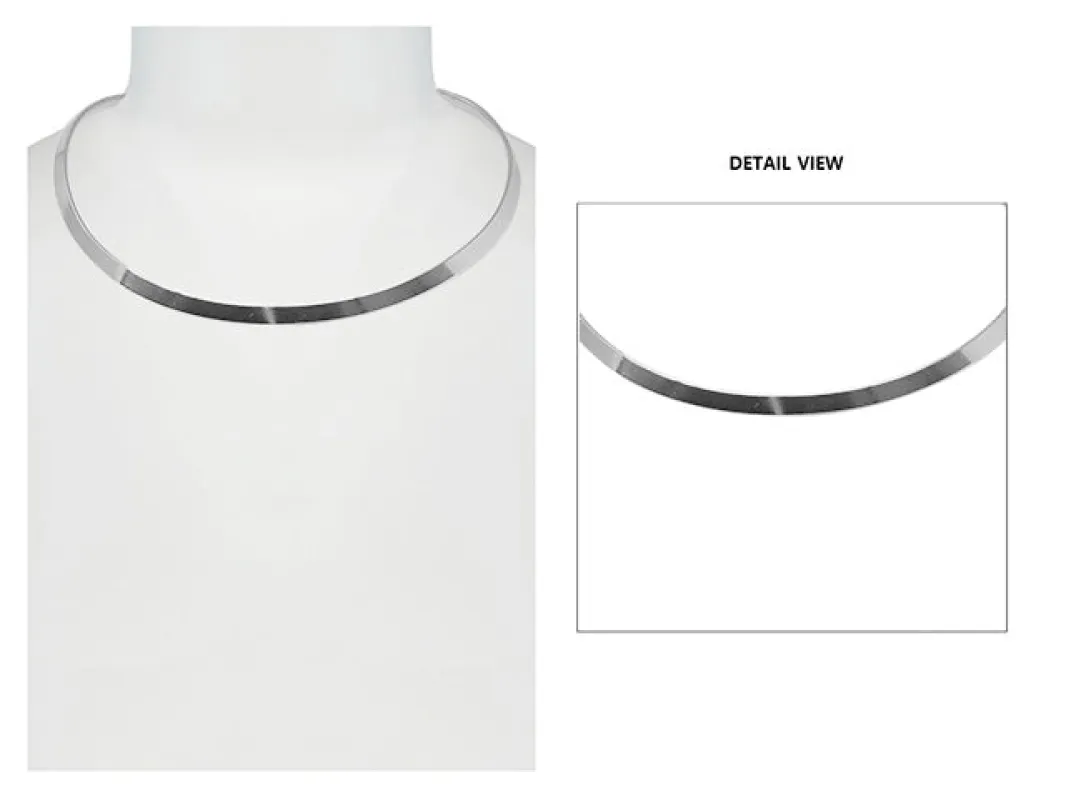 SILVER CHOKER ( 2421 BS ) made by Oh My Jewelry