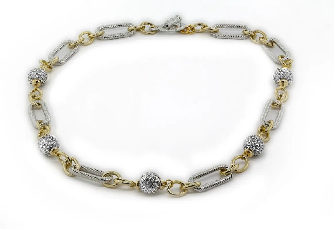 SILVER GOLD CLEAR CZ CUBIC ZIRCONIA STONES ( 7120 SG ) made by Oh My Jewelry