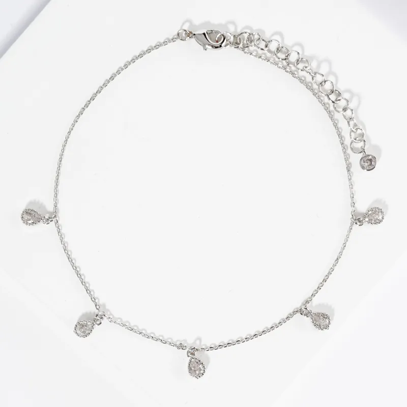 CZ FASHION ANKLET ( 6567 RCR ) made by Oh My Jewelry